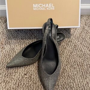 Michael Kors Women's Black Slingback Shoes